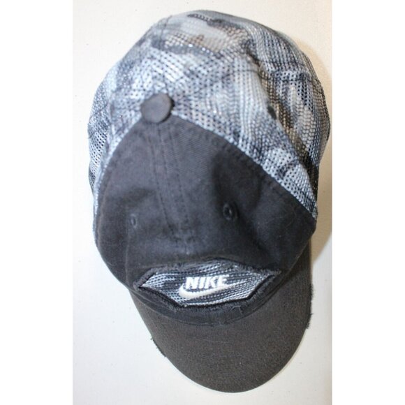 Boys Nike Trucker Mesh Snapback Hat Cap Youth One Size Distressed Camouflage - Picture 3 of 12